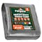 Tarpco Safety Heavy Duty Tarp, 12 ft L x 0.5 mm H x 9 ft W, 7 Mil, Silver/Black, Polyethylene TS-201-9X12 - alternate 1